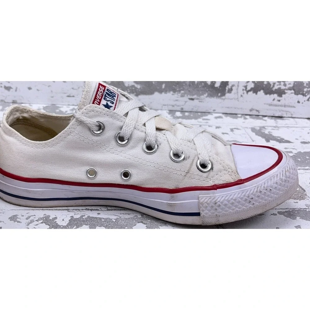 Converse‎ Shoes Womens 6 Chuck Taylor All Star Low Sneakers M7652 White Canvas - Picture 7 of 10